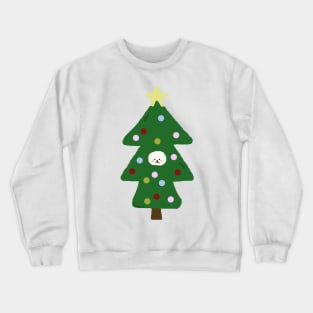 Christmas Tree Dog Crewneck Sweatshirt